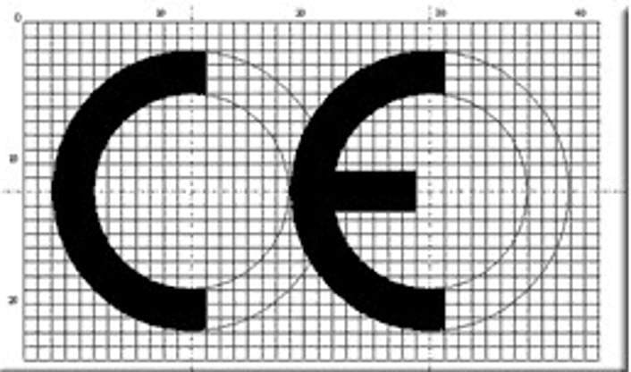 So sollte das richtige CE Zeichen aussehen. Wichtig für die EG-Konformität